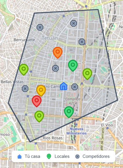 3. Visualiza los locales disponibles